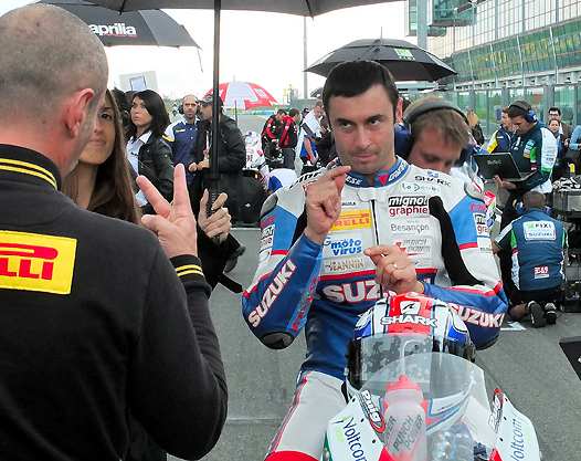 <b>13e après s'être fait bousculer par Toni Elias en 1e manche et 6e dans la seconde, Vincent Philippe – Suzuki a effectué une pige remarquable au sein de l'écurie Suzuki Crescent en remplacement de Leon Camier, blessé (photo Yume.com)</b>