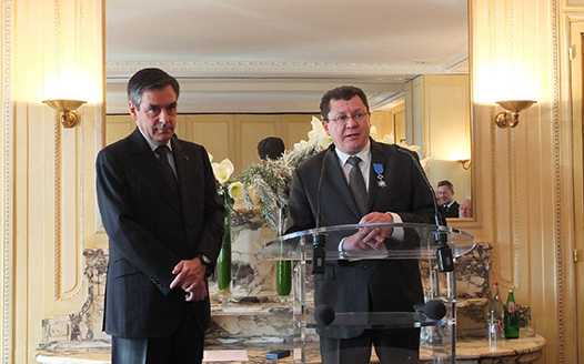 <b>Monsieur François Fillon et Monsieur Jacques Bolle - Président de la FFM (photo Yume.com)</b>