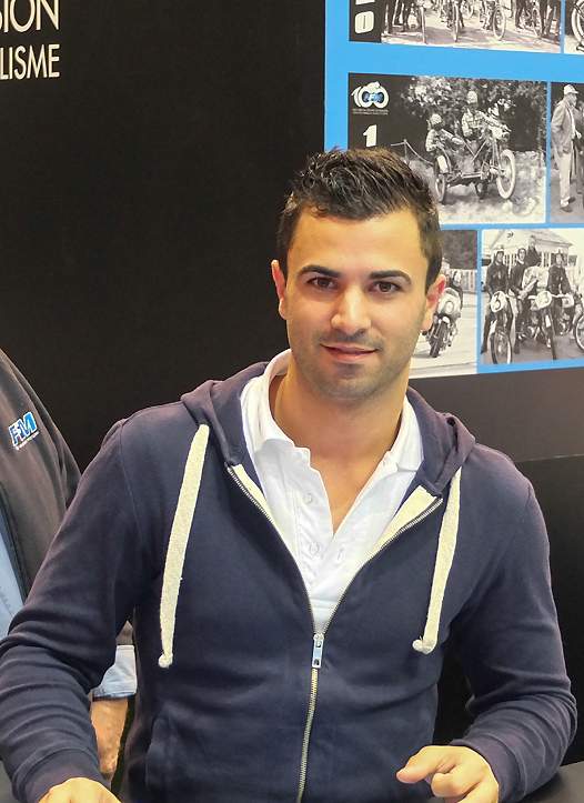 <b>Mike Di Meglio sur le stand FFM (photo Yume.com)</b>