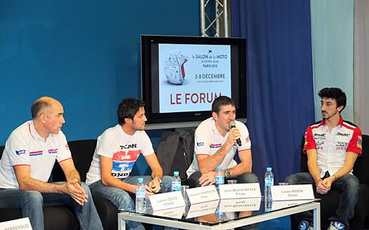 <b>Ludovic Devos - Honda, Sébastien Charpentier, Jean-Michel Bayle et Louis Rossi (photo Yume.com)</b>