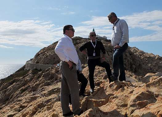 <b>Inspection des zones par Jacques Bolle - Président de la FFM, Laurent Peraldi - Président de la LMR Corse, Vincent Dussolier - Vice-Président de la LMR Corse (photo Luc Guillaume)</b>