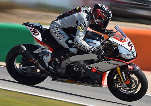<b>Sylvain Guintoli - Aprilia (photo WSBK.com)</b>