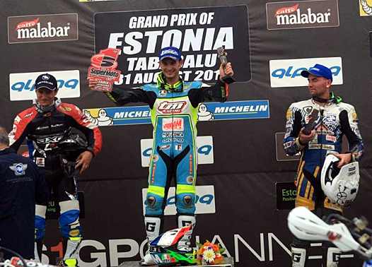 <b>Podium : Ivan Lazzarini - Honda, Thomas Chareyre - TM et Pavel Kejmar - HVA (photo www.supermotos1.com)</b>