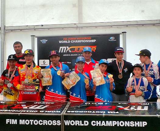 <b>Podium : Allemagne, USA et France (photo Motoverte.com)</b>