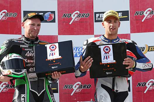 <b>Grégory Leblanc - Kawasaki et Gregg Black - Suzuki (photo Gérard Delio/Photopress)</b>