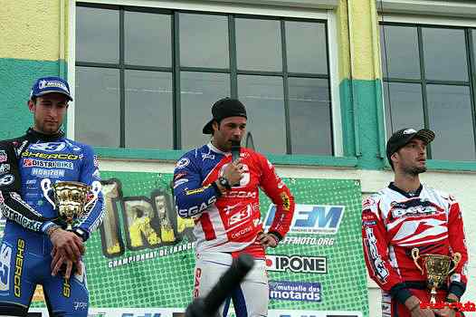 <b>Podium Expert : Alexandre Ferrer - Sherco, Loris Gubian - Gas Gas et Benoit Dagnicourt - Beta (photo Jean Finiels/trial-club.com)</b>