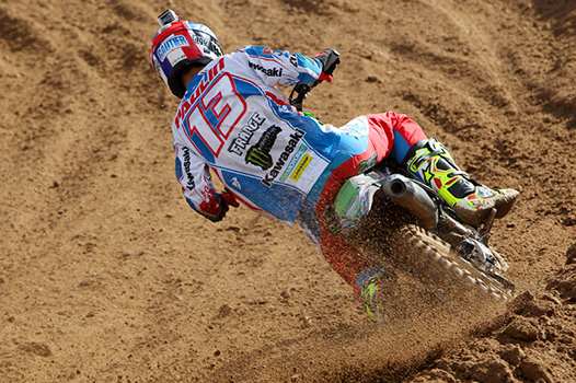 Gautier Paulin a marqué les esprits en remportant la manche qualificative MXGP. Photo : P. Haudiquert