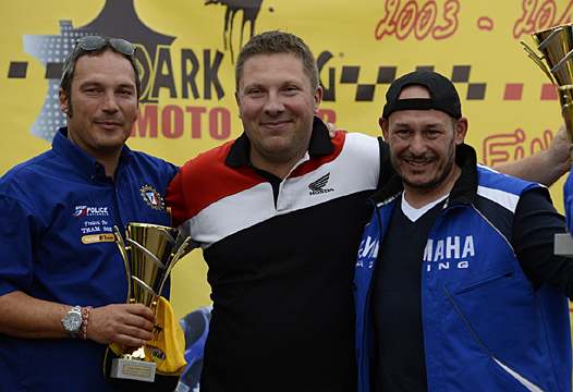 <b>Podium Maxiscooter : Stéphane Aloisi - Yamaha, Mathieu Bruneau – Honda et Frédéric Ber - Yamaha (photo www.moto-tour.com)</b>