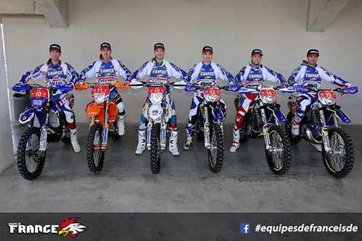 <i>Equipe de France Trophée (de gauche à droite) : Marc Bourgeois, Christophe Nambotin, Pierre-Alexandre Renet, Jérémy Tarroux, Anthony Boissière, Fabien Planet.</i>