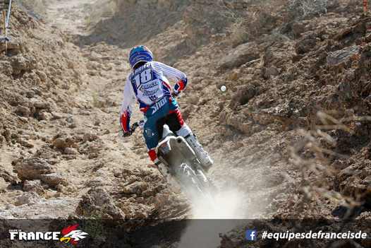 Capitaine de l'Equipe Junior, Loïc Larrieu, réalise une grande performance sur cette édition des ISDE. Photo P. Haudiquert