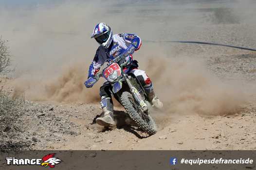 Première participation pour Jeremy Tarroux sur les ISDE. Photo P. Haudiquert