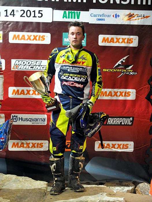 <b>Belle reconversion pour Cédric Tempier - Sherco, 3ème de l'épreuve Junior (photo Luc Guillaume)</b>