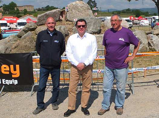 <b>François Courbouleix – Président de la Commission de Trial, Jacques Bolle – Président de la FFM et Christian Demonteil – Président du Trial Club de la Burle et Vice-Président de la Commission de Trial (photo Luc Guillaume)</b>


