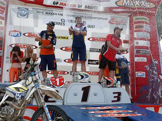 <b>Podium E2 : Antoine Méo - KTM, Pierre-Alexandre Renet - HVA et Alex Salvini - Honda (photo ABC Communication)</b>