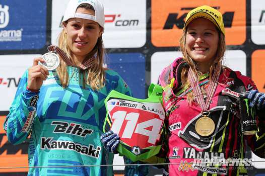 <b>Livia Lancelot - Kawasaki et Kiara Fontanesi - Yamaha (photo Pascal Haudiquert/Mediacross)</b>