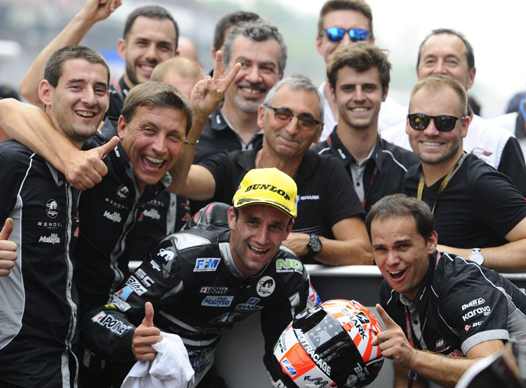 <b>Johann Zarco - Kalex-Honda et son équipe AJO Motorsport (photo AJO Motorsport)</b>
