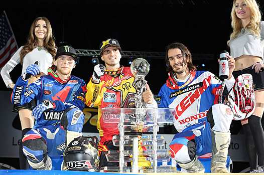 <b>Romain Febvre - Yamaha, Christophe Pourcel - HVA et Fabien Izoird - Honda (photo Pascal Haudiquert/Mediacross)</b>