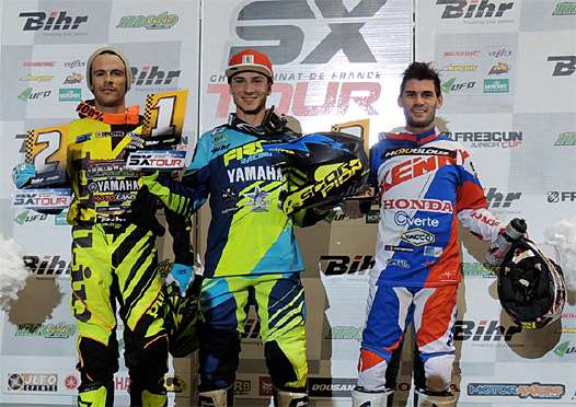 <b>Florent Richier - Yamaha, Yannis Irsuti - Yamaha et Josse Sallefranque - Honda (photo Orgacom)</b>