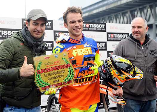 <b>Thomas Ramette - KTM, Champion d'Europe de Supercross 2015 (photo OffRoadProRacing)</b>