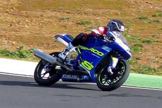 <b>La Sherco de Pré-Moto3 en pleine action</b>