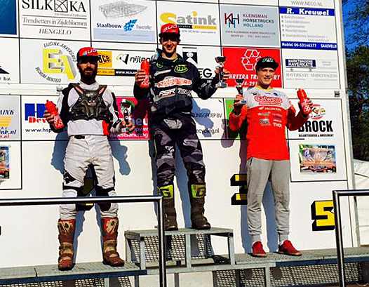 <b>Adrian Mangieu - Yamaha, Edgar Mengelis - Yamaha et Kevin Saar - Honda (photo FB)</b>