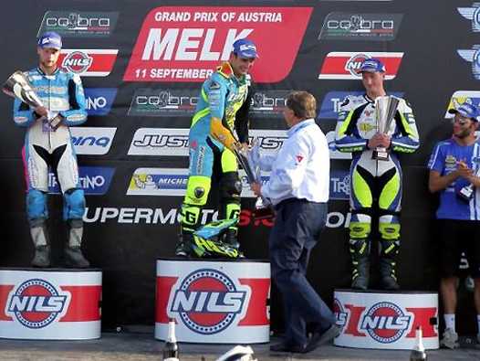 <b>Podium S1 : Marc-Reiner Schmidt - TM, Thomas Chareyre - TM et Lukas Hollbacher - HVA (photo www.supermotos1.com)</b>