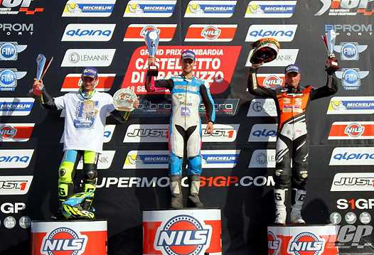 <b>Podium S1 : Thomas Chareyre - TM, Marc-Reiner Schmidt - TM et Pavel Kejmar - KTM (photo www.supermotos1.com)</b>