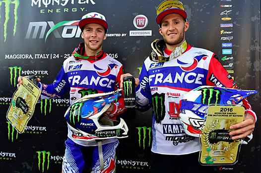 <b>Romain Febvre - Yamaha et Benoit Paturel - Yamaha (photo Yamaha Racing)</b>