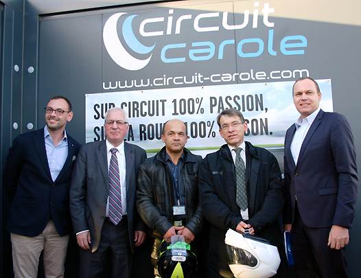 <b>De gauche à droite : Christophe Chemin, Jean-Pierre Mougin, Pascal Dunikowski, Emmanuel Barbe et Sébastien Poirier.</b>