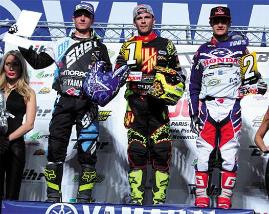 <b>Podium SX2 : Yannis Irsuti - Yamaha, Florent Richier - Suzuki et  Thomas Do - Honda (photo Orgacom)</b>