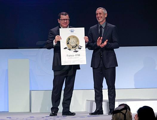 <b>Jacques Bolle - Président de la FFM et Jacky Vimond - Champion du Monde Motocross 250 1986 (photo Reygondeau/GoodShoot)</b>