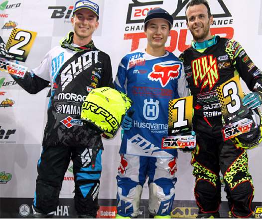 <b>SX2 : Yannis Irsuti - Team 2B Yamaha, Brian Hsu - Husqvarna et Florent Richier - Suzuki (photo Orgacom)</b>