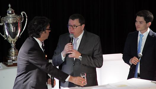 <b>Rémy Tissier, Jacques Bolle - Président de la FFM et Maxime Martin (photo Jean-Paul Ancion/FFM)</b>