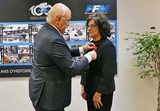 <b>Michel Sapin - Ministre des Finances et de l’Economie avec Dany Dieudonné (photo FFM)</b>