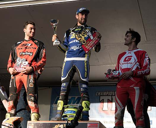 <b>Podium Elite : Benoit Bincaz - Scorpa, Alexandre Ferrer - Sherco et Gaël Chatagno - Gas Gas (photo www.trial-france.fr)</b>