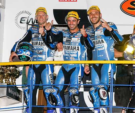 <b>David Checa, Mike Di Meglio et Niccolò Canepa - Yamaha (photo WEC FIM) </b>