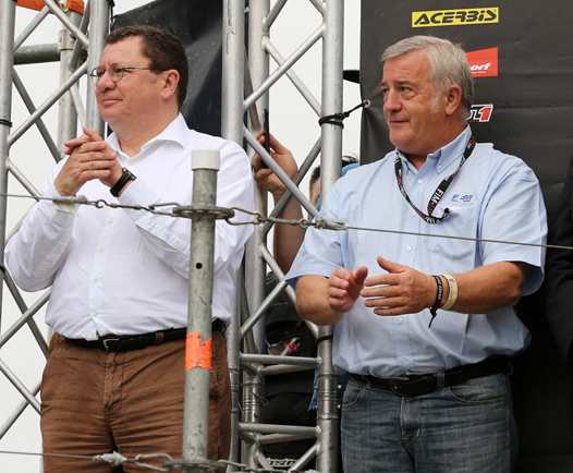 <b>Jacques Bolle - Président de la FFM et Gilbert Gontier - Vice-Président FFM (photo Pascal Haudiquert/Mediacross)</b>