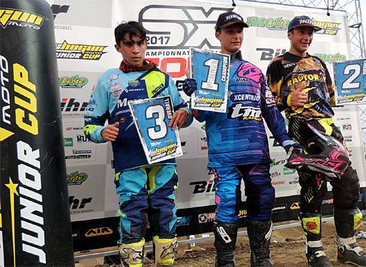<b>Shogun Junior Cup : Enzo Polias - Husqvarna, Tom Guyon - TM et Mateo Bouly - KTM (photo JLFO)</b>