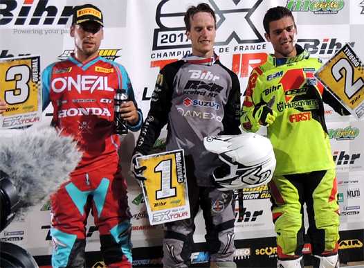 <b>SX2 : Gaétan Le Hir - Honda, Arnaud Aubin - Suzuki et Anthony Bourdon - Husqvarna (photo JLFO)</b>