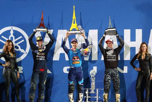 <b>Podium SX1 (photo Pascal Haudiquert/SX Paris)</b>