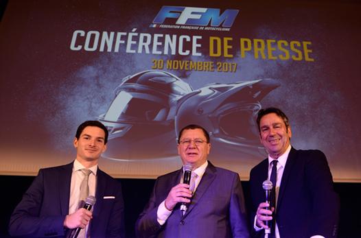 Maxime Martin, Jacques Bolle - Président de la FFM et Rémy Tissier (photo FFM)