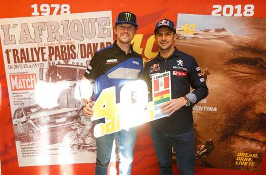 Adrian van Beveren - Yamaha et Cyril Despres - Peugeot (photo ASO)