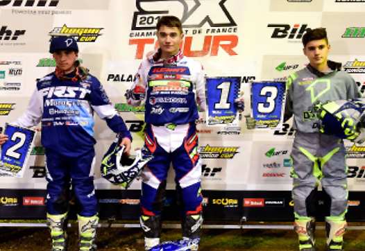 Podium Shogun Junior Cup : Calvin Fonvieille (centre), Enzo Polias (gauche) - Jimmy Grajwoda (Droite)