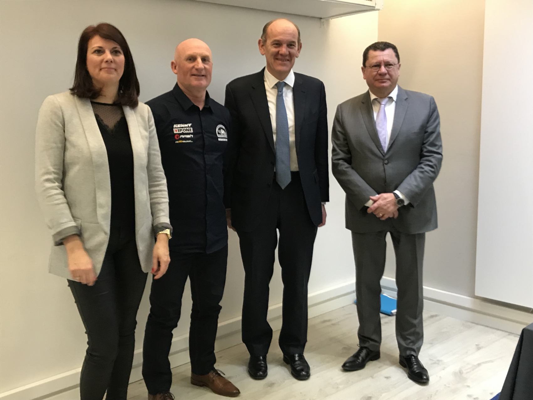 Sophie Warot, David Hauquier, Daniel Fasquelle et Jacques Bolle (photo FFM)
