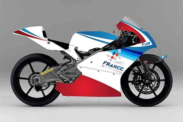 La Honda NSF 250 R (Type MR03) portera les couleurs de la FFM.