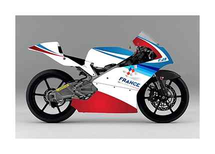 La Honda NSF 250 R (Type MR03) portera les couleurs de la FFM.