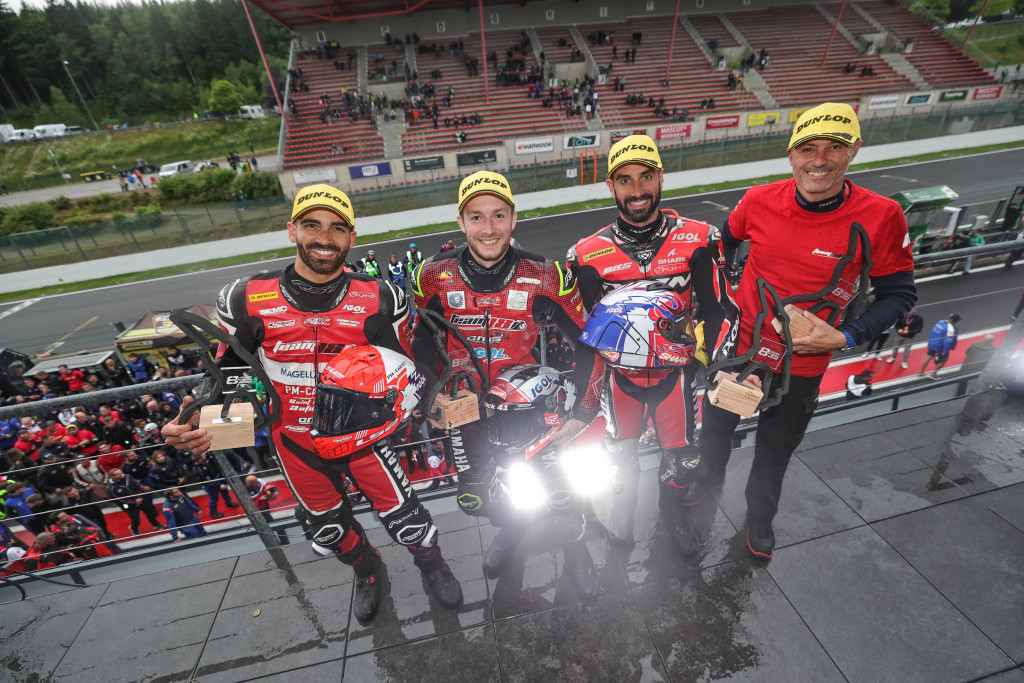 DE LA VEGA, GUITTET, PELLIZOTTI, SANTOS DOMINGUES - TEAM 18 SAPEURS-POMPIERS IGOL CMS MOTOSTORE - (PHOTOS DE FIMEWC.COM)