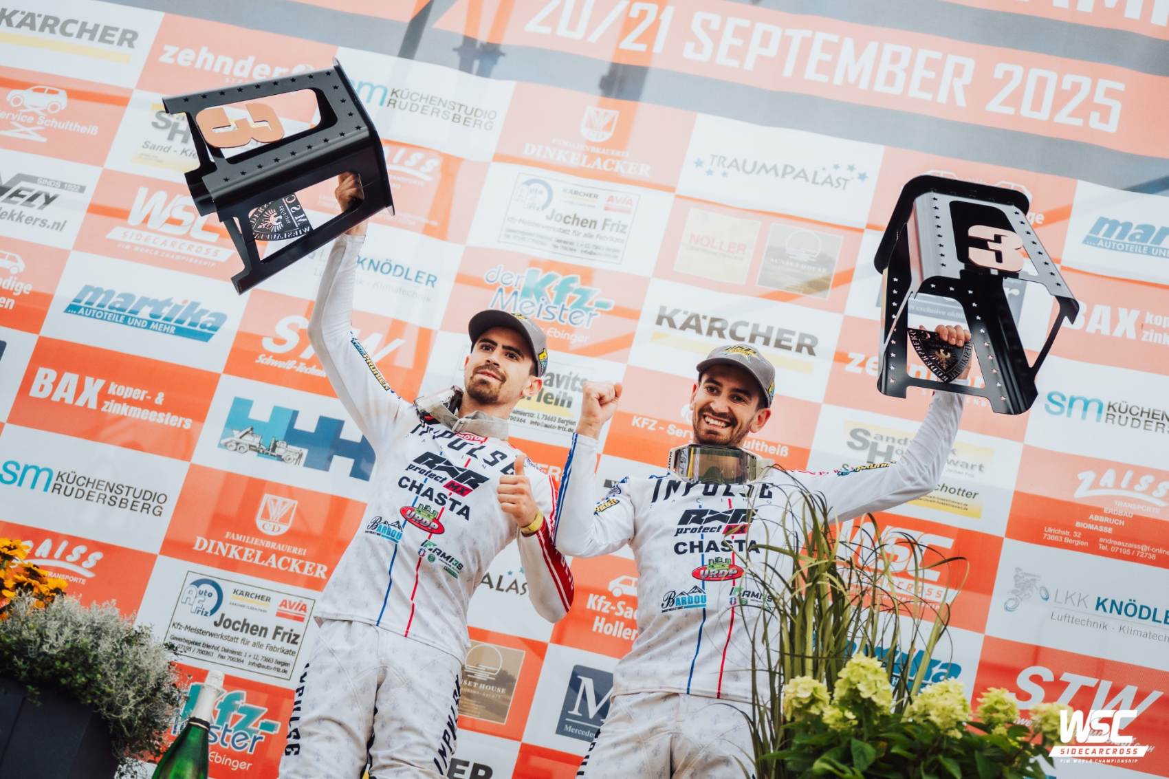 KILLIAN ET EVAN PRUNIER - WSC - PHOTO DE FIMSIDECARCROSS.COM