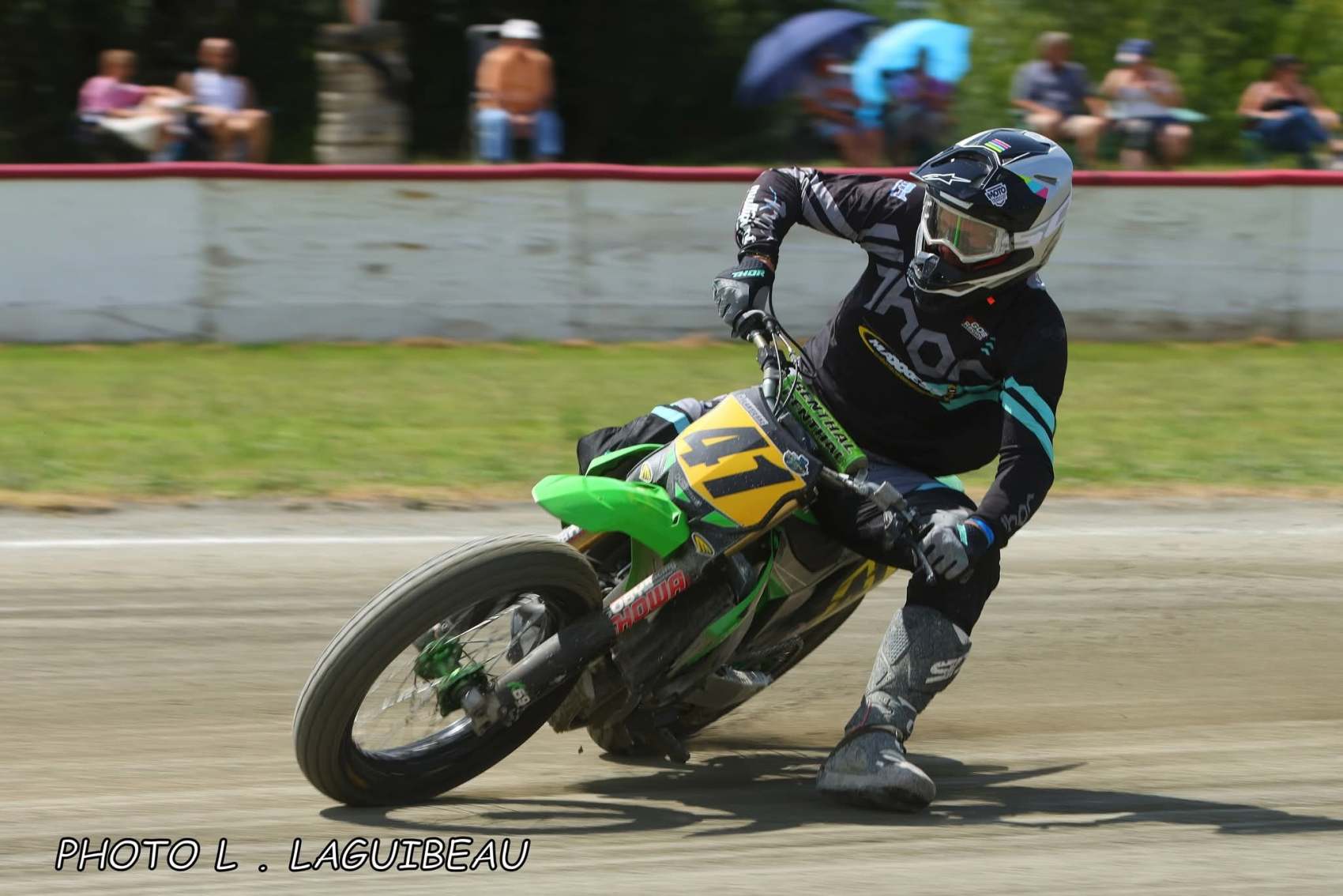 SÉBASTIEN JEANPIERRE - FLAT-TRACK - PHOTO DE L.LAGUIBEAU